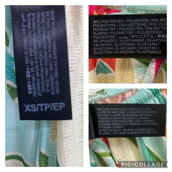 Hurley Flora Tropicana Floral Side Split Pants NWT XS - Picture 2 of 8